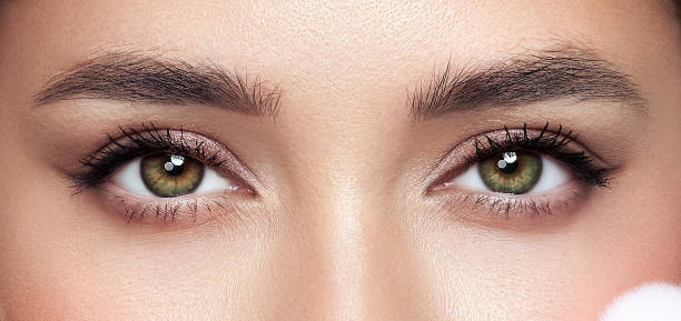istock Beautiful female eyes with long eyelashes 1826693657