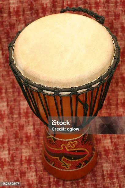 Djembe Drum On Fabric Stock Photo - Download Image Now - Africa, African Culture, African Ethnicity