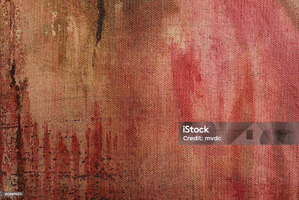 Toile Détail peinture (rouge). - Photo de Abstrait libre de droits