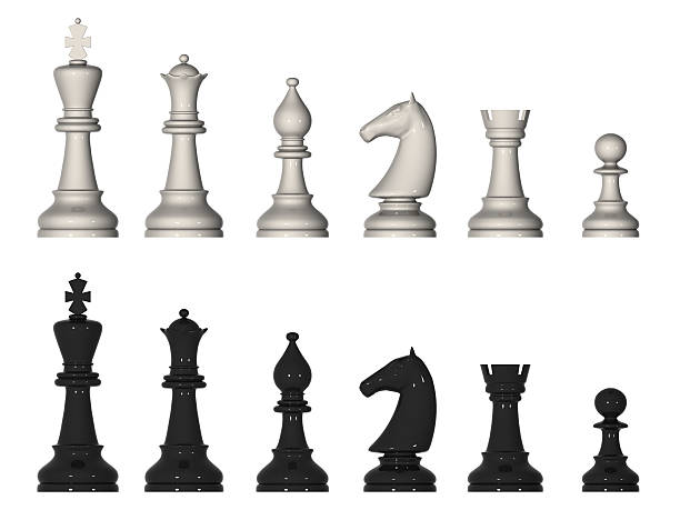 chesspieces - chess king chess chess piece black imagens e fotografias de stock