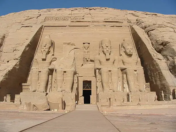 Abu Simbel in Egypt(Ramses II statues)