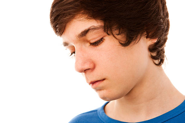 istock Sad Teenage Boy, Studio Portrait 182670215