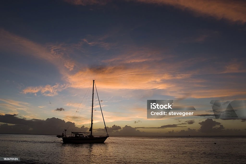 Sonnenuntergang auf St. Lucia - Lizenzfrei Saint Lucia Stock-Foto