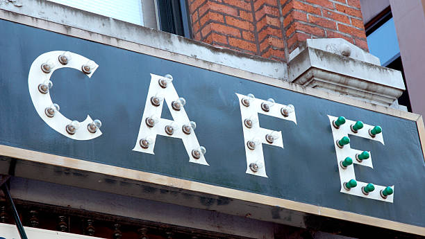 istock Coffee House Cafe Sign 182670574