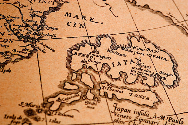 istock Medieval map of Japan 182670601