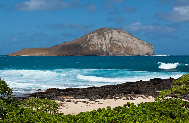 istock Hawaiian Coast with the Rabbit Island 182670931