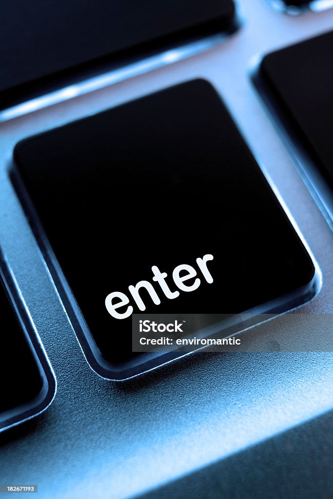 Computer laptop-Tastatur'enter'". - Lizenzfrei Abstrakt Stock-Foto