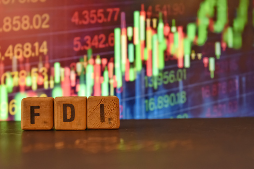 A close up picture of letters FDI.