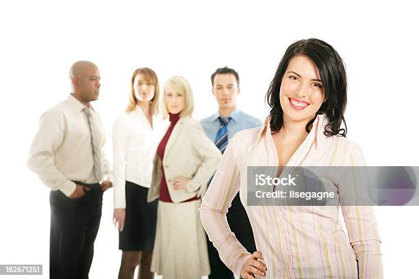 Foto de Jovem E Sua Equipe Ii e mais fotos de stock de Adulto - Adulto, Autoconfiança, Bem vestido