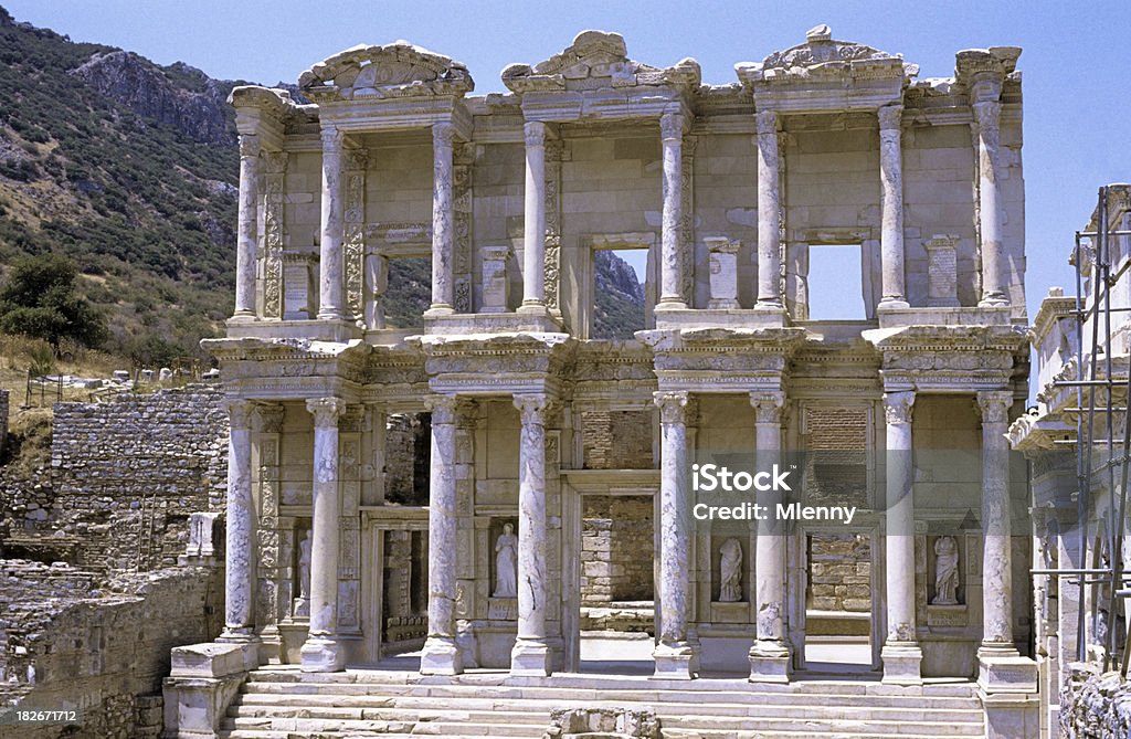 Turquie Éphèse bibliothèque de Celsius - Photo de Antique libre de droits