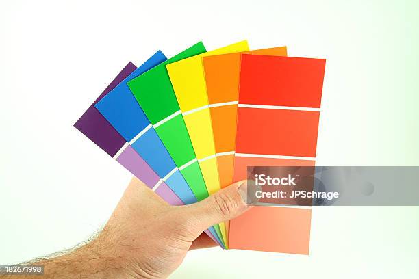 핸드 페인트 견본품 색상 견본에 대한 스톡 사진 및 기타 이미지 - 색상 견본, 주황색, 컷아웃