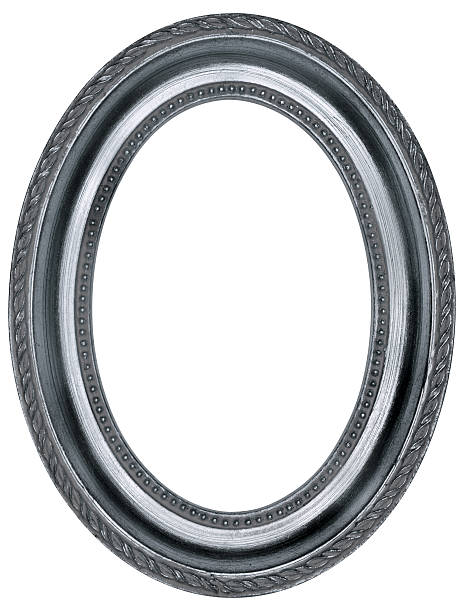 istock Classical Silver Pewter Oval Picture Frame. Isolated with Clipping Path 182672147