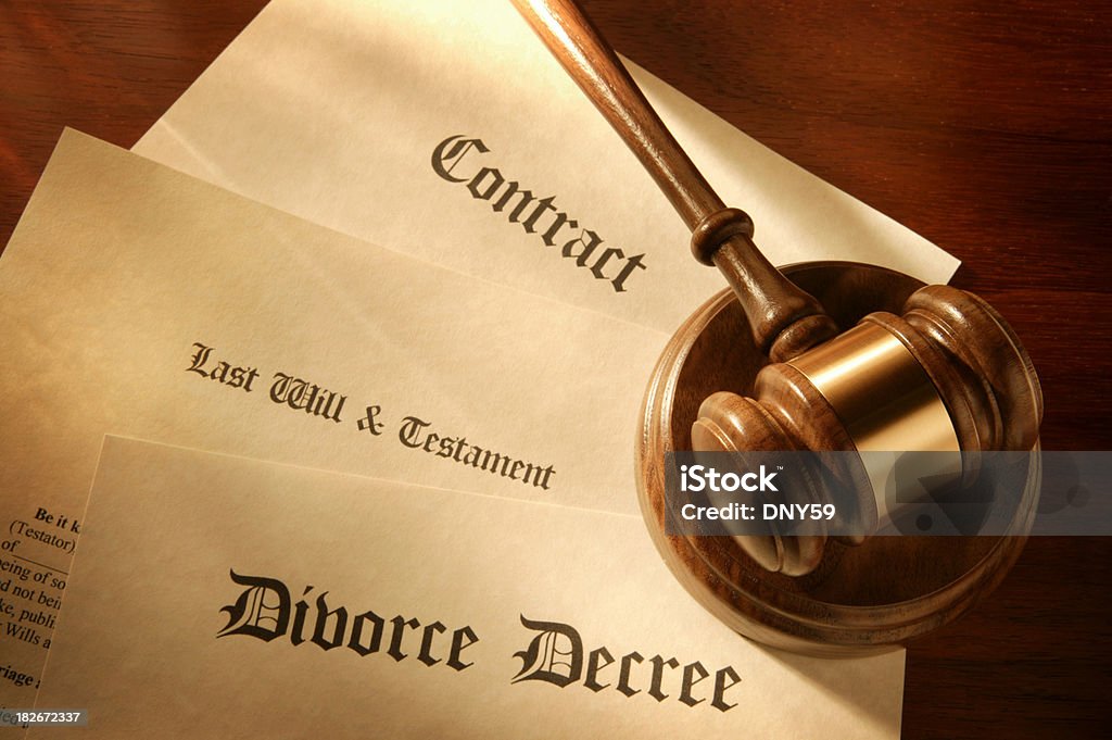 Documents & SAgreements - Photo de Divorce libre de droits