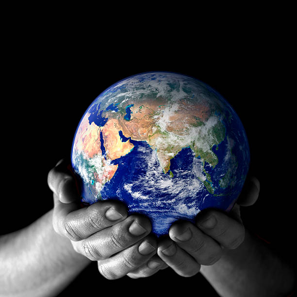 istock Earth in my hands - East view 182672490