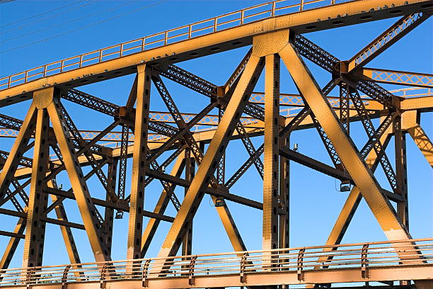 Ponte e Céu - fotografia de stock