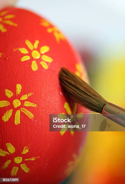 Painting An Easteregg 2 Stock Photo - Download Image Now - Animal Egg, April, Art