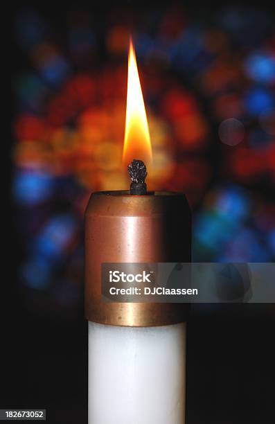 Candle Stained Glass Stock Photo - Download Image Now - Candle, Burning, Celtic Style