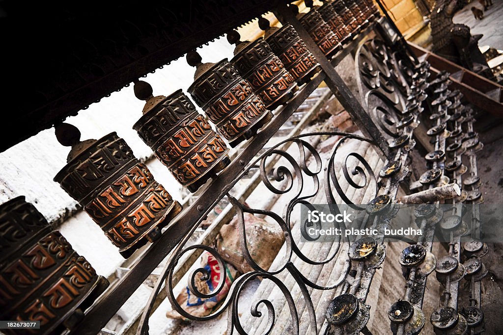 Tibetano rodas de Oração - Royalty-free Arquitetura Foto de stock
