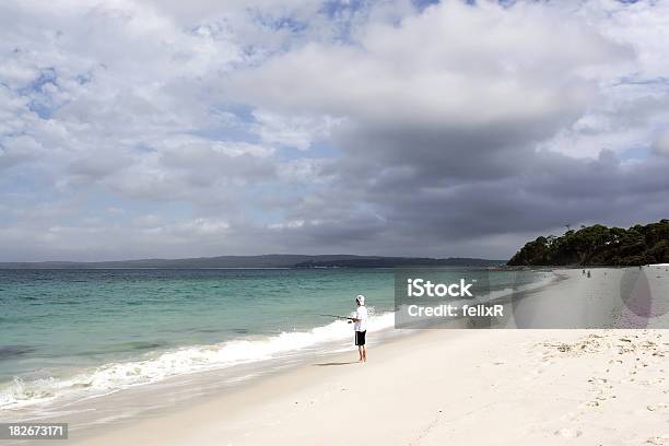 Fishing On The Beach Stock Photo - Download Image Now - Australia, Bay of Water, Beach