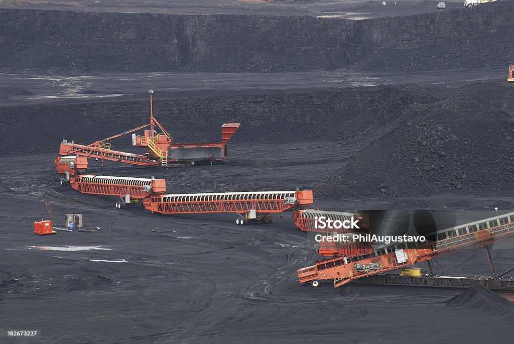 Добычи угля операции в штате Вайоминг - Стоковые фото Антрацит роялти-фри