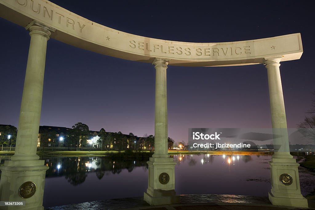 Los veteranos Memorial - Foto de stock de Bandera libre de derechos