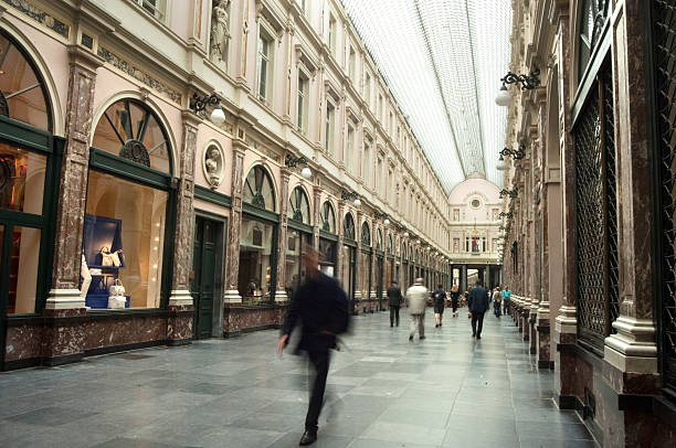 Galeries St. Hubert shopping arcade Brussels Belgium