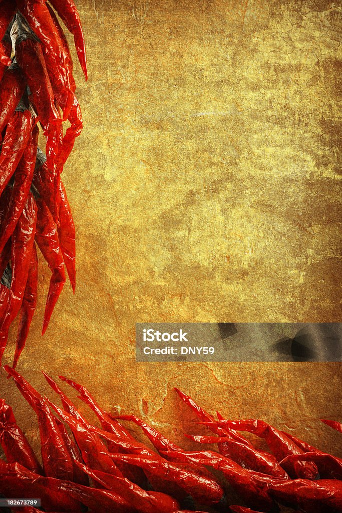 Réstia de pimenta - Foto de stock de Antigo royalty-free