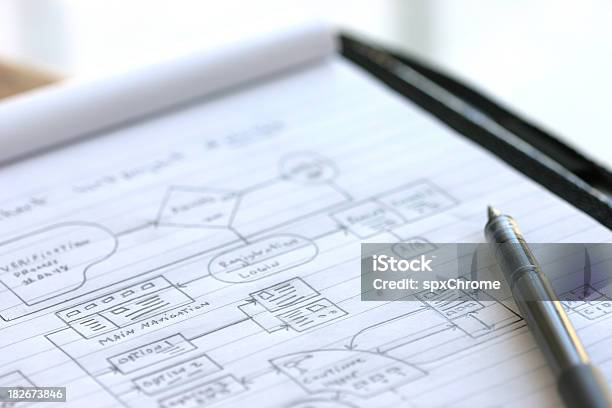 Diagrama Dataflow Diagrama Foto de stock y más banco de imágenes de Organización - Organización, Flujograma, Software de ordenador