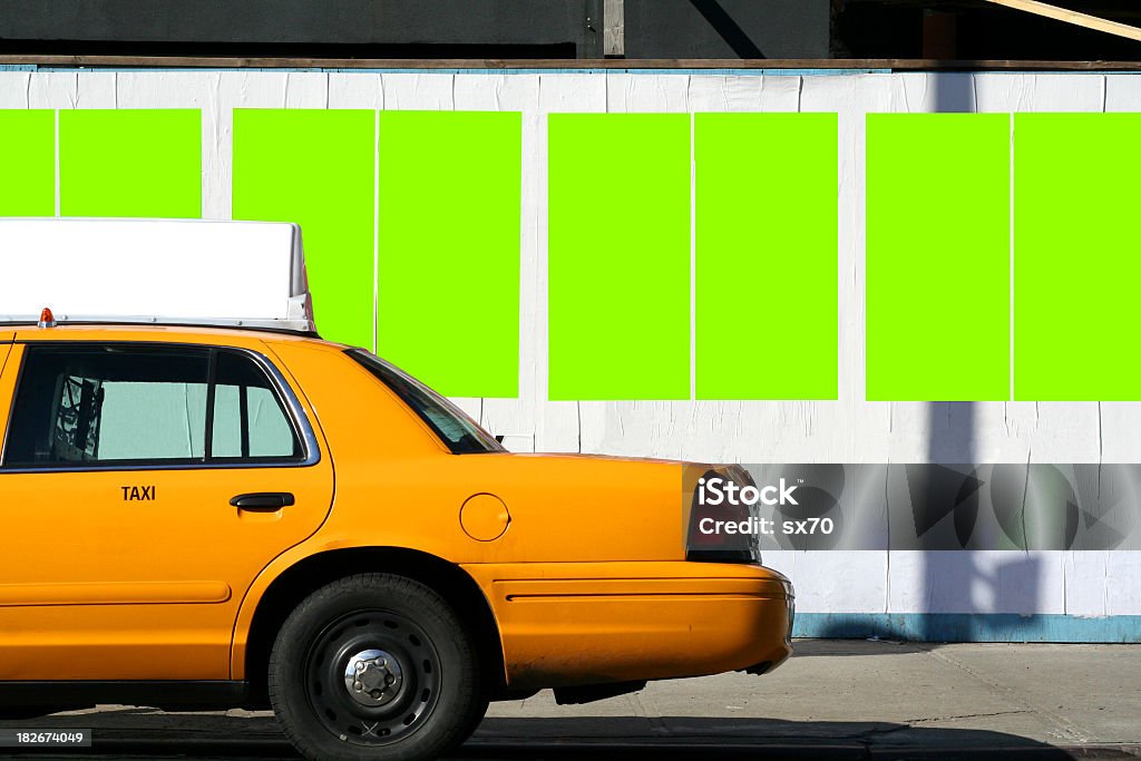 Painel publicitário abrangidas Passeio de Nova Iorque - Royalty-free Táxi Foto de stock