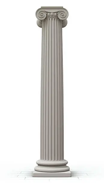 Isolated column on white background.See also: