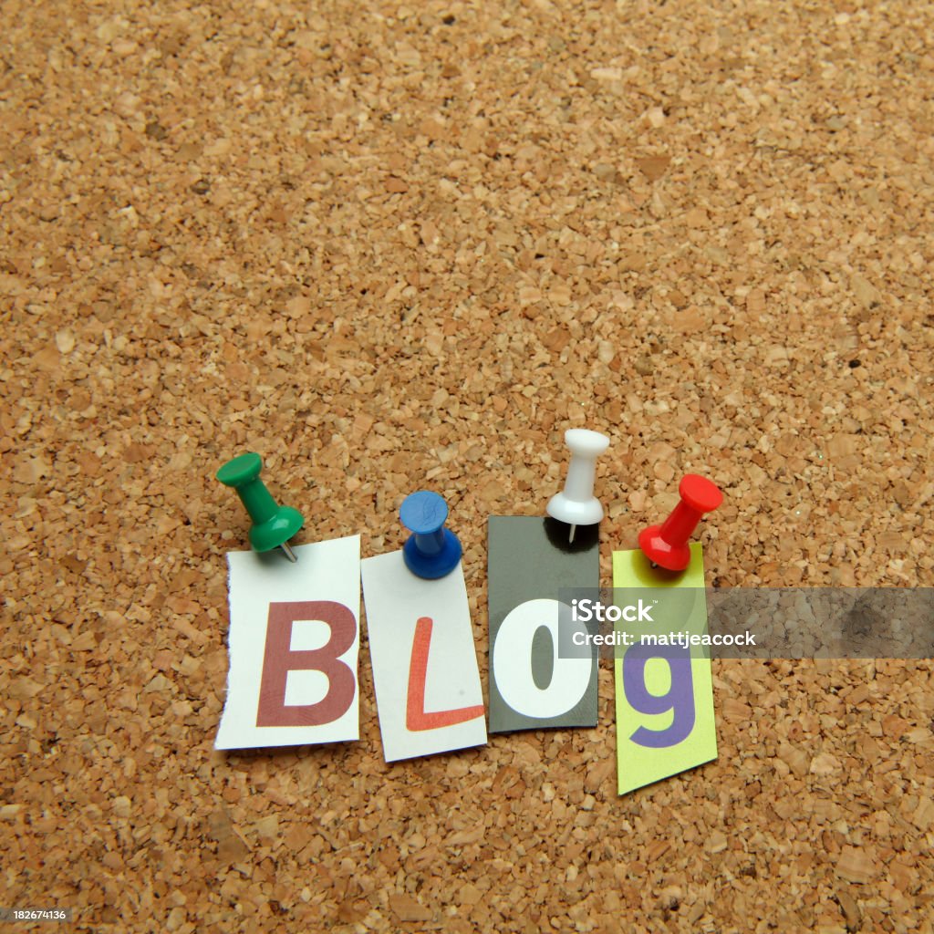 'Blog' - Royalty-free Alfinete Foto de stock
