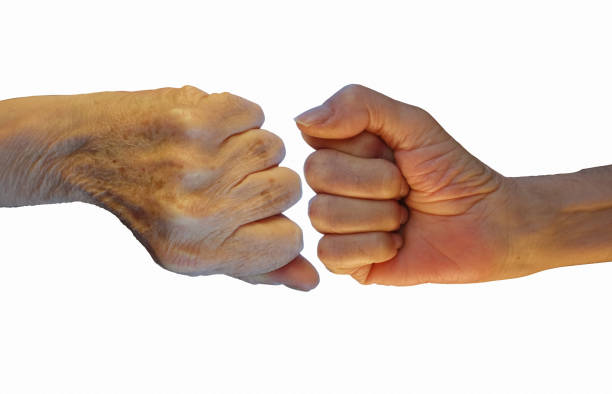 istock Closed fists in opposition 1826742539