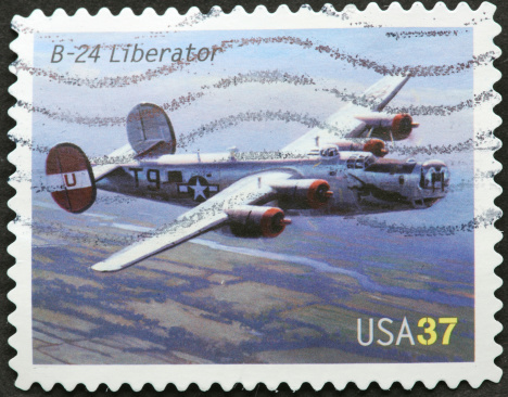 vintage B 24 Liberator bomber