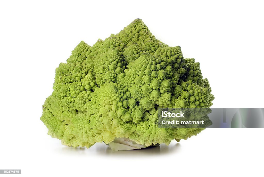 Couve-flor romanesco - Foto de stock de Branco royalty-free