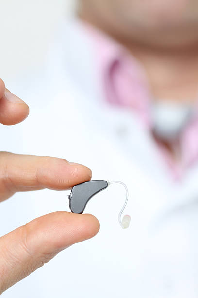 Hearing aid stock photo