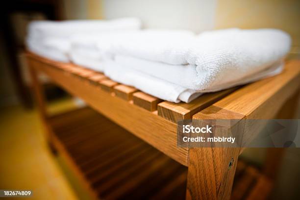 Soft Cotton Towel In Hotel Bathroom Stock Photo - Download Image Now - Bathroom, Beach Towel, Beauty