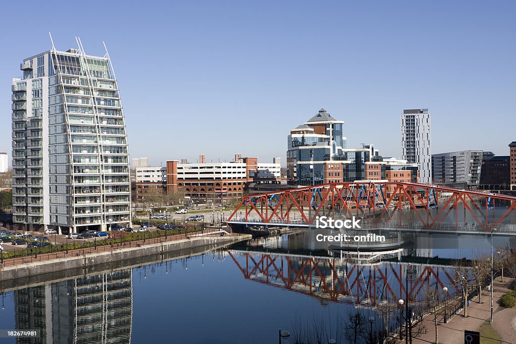 Cais de Salford Ponte Rotativa - Royalty-free Manchester - Inglaterra Foto de stock