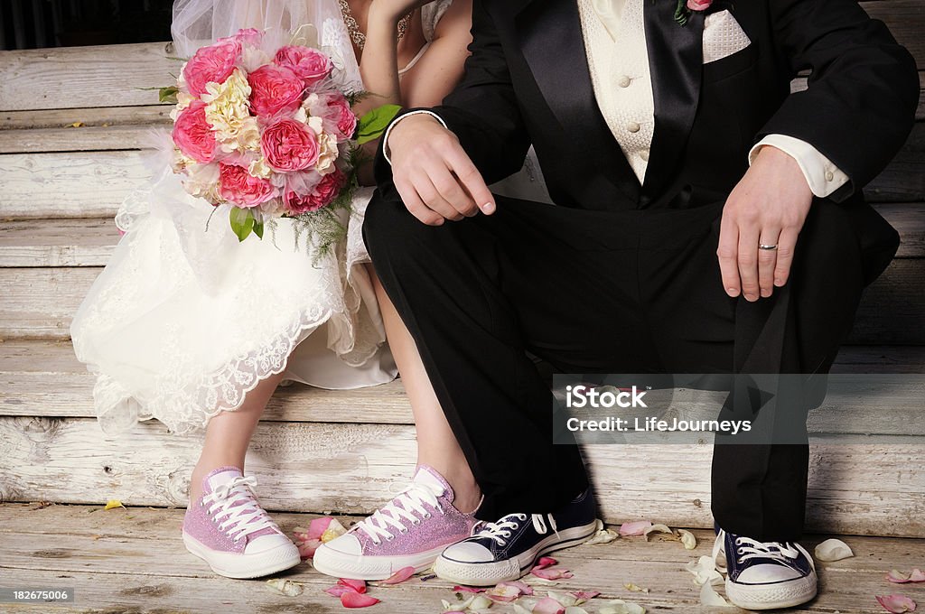 Wedding Styles For 2010 Stock Photo - Download Image Now - Wedding Dress,  Sports Shoe, Canvas Shoe - iStock