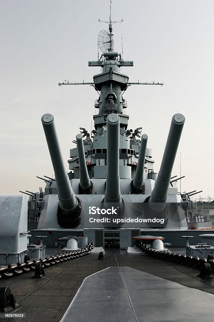 Batalha naval USS Alabama - Royalty-free Navio de batalha Foto de stock