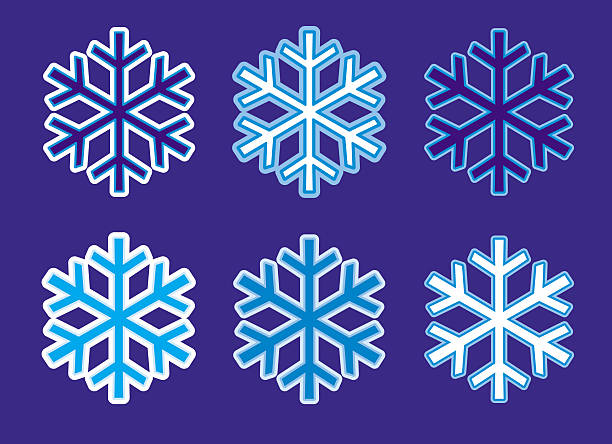 Single snowflakes