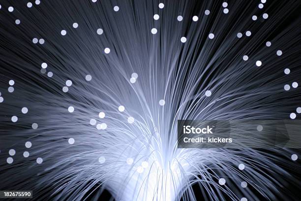 Glowing Wires Stock Photo - Download Image Now - 12 O'Clock, Black Color, Bright