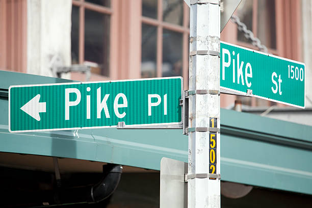 istock Pike Place Market Street Sign 182675673