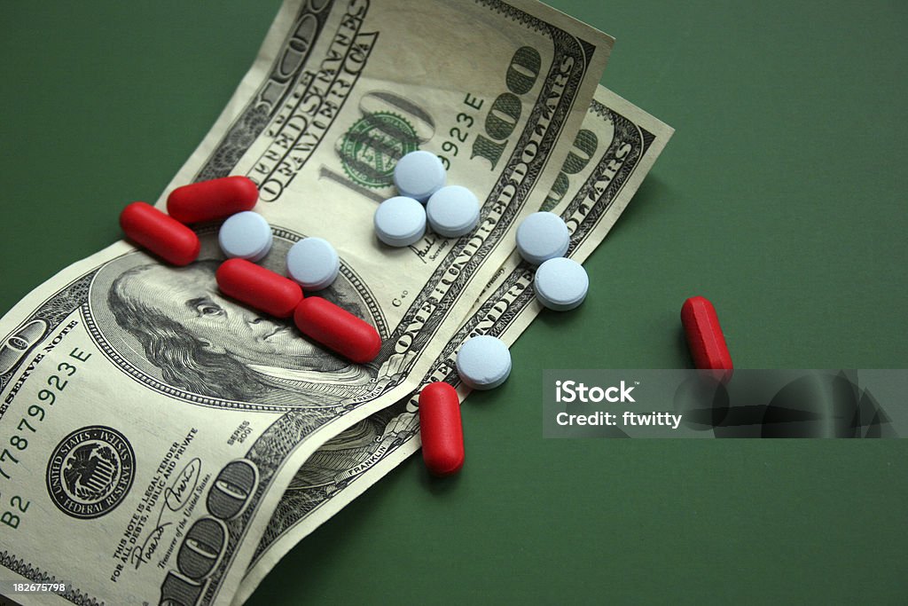 医薬品の緑の 1 単価 - インフレのロイヤリティフリーストックフォト