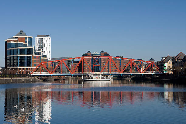 istock Swing bridge, Salford Quays 182675906