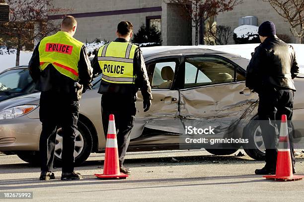Accident Stock Photo - Download Image Now - Car Accident, Police Force, Crash