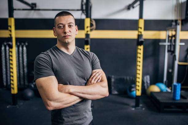 istock Fit man in gym 1826760079