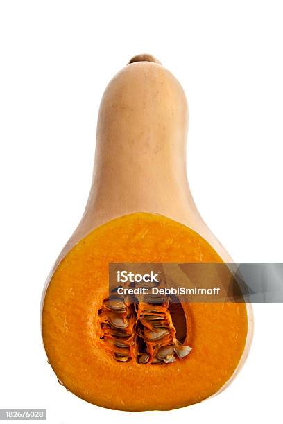 Butternut Squash Sliced Open Stock Photo - Download Image Now - Butternut Squash, White Background, Accessibility