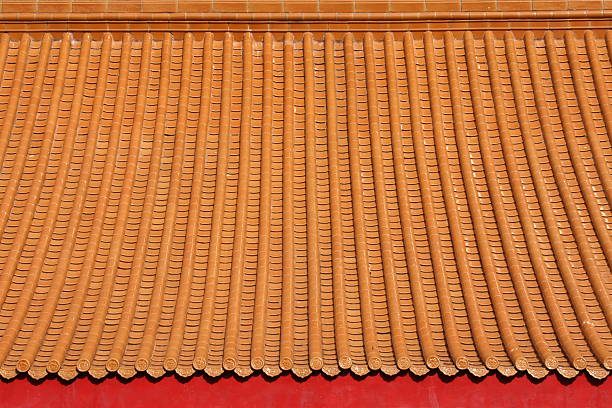 Roof, Roof Tile, Asia, China - East Asia, Hong Kong, statue, building, red, black, gold