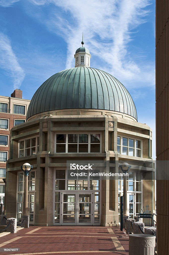 Service de taxi Rowes Wharf Dome détail - Photo de Architecture libre de droits