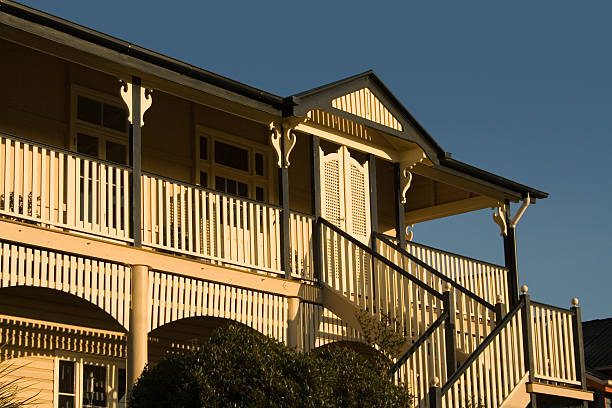 Queenslander home stock photo